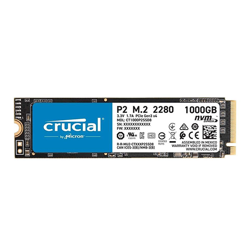 حافظه SSD اینترنال کروشال مدل P2 NVMe PCIe M.2 2280 ظرفیت 1 ترابایت