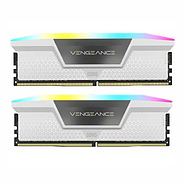 رم دسکتاپ کورسیر DDR5 دو کاناله 6000 مگاهرتز CL40 مدل VENGEANCE RGB White ظرفیت 64 گیگابایت