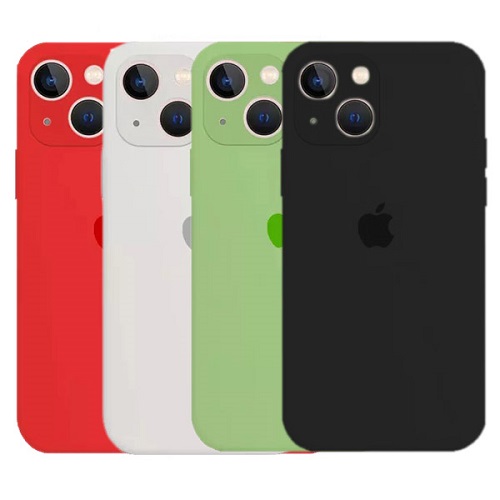 قاب سیلیکونی محافظ لنزدار آیفون مدل Silicone Cover For iphone 13
