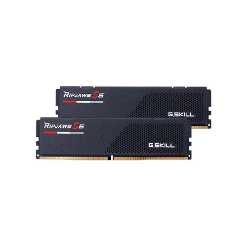 رم دسکتاپ DDR5 دو کاناله 6000 مگاهرتز CL32 جی اسکیل مدل Ripjaws S5 Black ظرفیت 32 گیگابایت