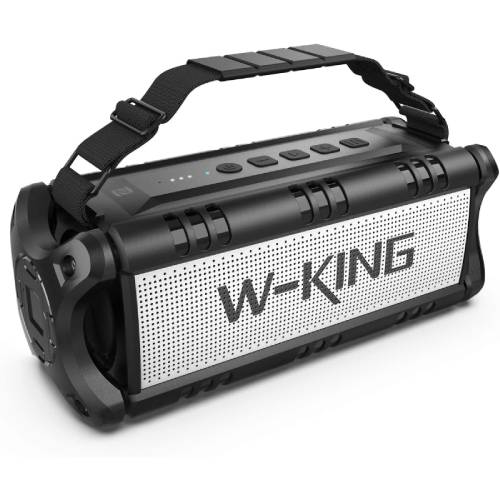 اسپیکر بلوتوث دبلیو کینگ W-King D8 Portable Bluetooth Speaker توان 50 وات فلش خور به همراه ریموت