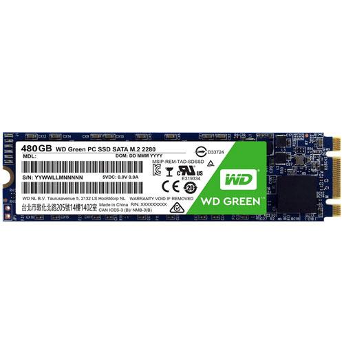  حافظه SSD وسترن دیجیتال مدل GREEN WDS480G M2 ظرفیت 480 گیگابایت 