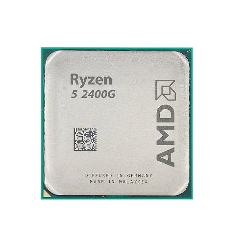 پردازنده مرکزی ای ام دی مدل Ryzen 5 2400G  باندل با مادربرد
