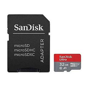  حافظه microSD سن دیسک مدل Ultra A1 کلاس 10 32 گیگابایت با آداپتور SD 