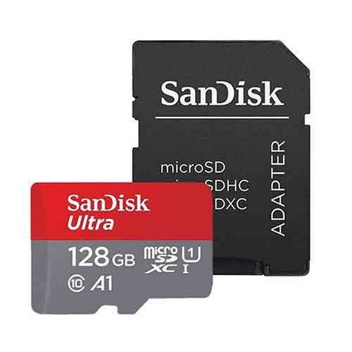  کارت حافظه microSDXC سن دیسک مدل Ultra A1 کلاس 10  128 گیگابایت 