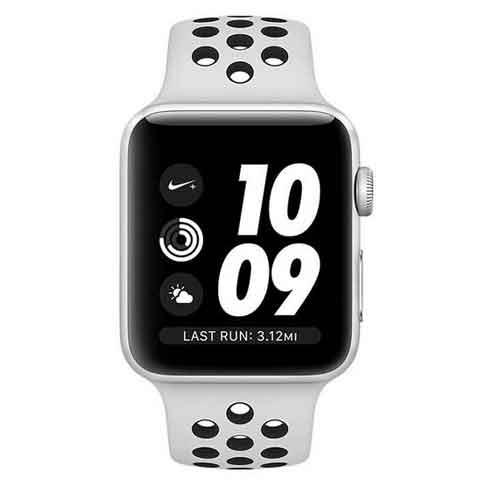 ساعت هوشمند اپل واچ سری 3 مدل Nike Plus 42mm Silver Aluminum Case with Pure Platinum/Black Nike Spor