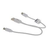  کابل تبدیل USB به microUSB و لایتنینگ تسکو مدل TC-A28 طول 0.2 متر 