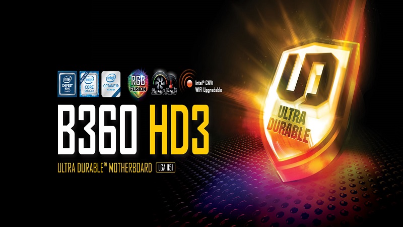 معرفی مادربرد گیگابایت مدل B360 HD3 rev. 1.0